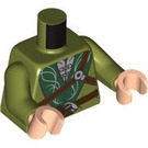 LEGO Olivgrün Legolas Minifig Torso (973 / 76382)