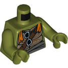 LEGO Olive Green Michelangelo Minifig Torso (973 / 76382)