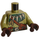 LEGO Verde oliva Minifigura Torso Halfling Druid (973)