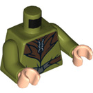 LEGO Olivgrün Mirkwood Elf Torso (973 / 76382)