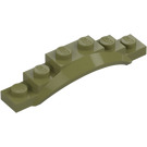 LEGO Verde oliva Guardabarros Placa 1 x 6 con Borde (4925 / 62361)