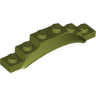 LEGO Olive Green Mudguard Plate 1 x 6 with Edge (4925 / 62361)