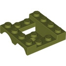 LEGO Olivgrün Kotflügel Fahrzeug Base 4 x 4 x 1.3 (24151)