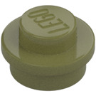 LEGO Verde oliva Placa 1 x 1 Circular (6141 / 30057)