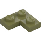 LEGO Olive Green Plate 2 x 2 Corner (2420)