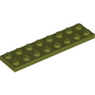 LEGO Olijfgroen Plaat 2 x 8 (3034)