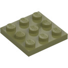 LEGO Olivgrün Platte 3 x 3 (11212)