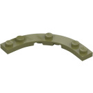 LEGO Olive Green Plate 5 x 5 Round Corner (80015)