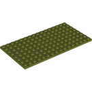 LEGO Olive Green Plate 8 x 16 (92438)