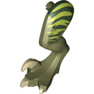 LEGO Olive Green Raptor Back Left Leg (11861 / 11871)