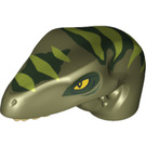 LEGO Olive Green Raptor Head (11853 / 11864)