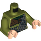 LEGO Olivgrün Rebel Trooper (Corporal Eskro Casrich) Minifig Torso (973 / 76382)