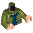 LEGO Olive Green Ron Weasley Minifig Torso (973 / 76382)