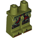 LEGO Olijfgroen Ronin Minifigure Heupen en benen (3815 / 21470)