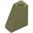 LEGO Olive Green Slope 1 x 2 x 2 (65°) (60481)