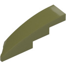 LEGO Olive Green Slope 1 x 4 Angled Right (5414)