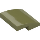 LEGO Olive Green Slope 2 x 2 Curved (15068)