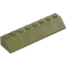 LEGO Olive Green Slope 2 x 8 (45°) (4445)