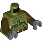 LEGO Olivengrøn Star Wars Bounty Hunter Torso med Bælte og Rustning Mønster (973 / 76382)