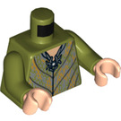 LEGO Olive Green Thranduil Minifig Torso (76382)
