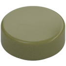 LEGO Vert Olive Tuile 1 x 1 Rond (35381 / 98138)