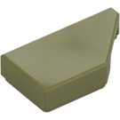 LEGO Olive Green Tile 1 x 2 45° Angled Cut Right (5092)