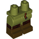 LEGO Olijfgroen Viking Minifiguur Heupen en benen  (3815 / 68036)