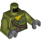 LEGO Olive verte Volcano Explorer - Female avec Hard Chapeau Minifig Torse (973 / 76382)