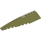 LEGO Olive Green Wedge 12 x 3 x 1 Double Rounded Left (42061 / 45172)