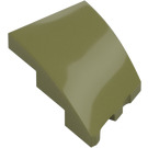 LEGO Olive Green Wedge 2 x 3 Left (80177)