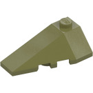 LEGO Olive Green Wedge 2 x 4 Triple Left (43710)