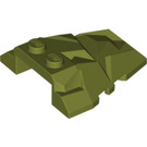 LEGO Olive verte Coin 4 x 4 avec Jagged Angles (28625 / 64867)
