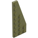 LEGO Verde oliva Cuneo Piastra 3 x 8 Ala Destra (50304)