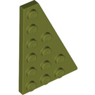 LEGO Olive Green Wedge Plate 4 x 6 Wing Right (48205)