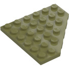 LEGO Olivgrün Keil Platte 6 x 6 Ecke (6106)