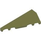 LEGO Olive Green Wedge Slope 2 x 5 (45°) Left (3504)