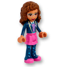 LEGO Olivia with Dark Blue Jacket and Pink Skirt Minifigure