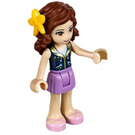 LEGO Olivia with Dark Blue Vest and Flower Minifigure