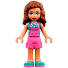 LEGO Olivia with Dark Pink Overalls Minifigure