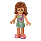 LEGO Olivia with Green and Coral Top Minifigure