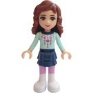 LEGO Olivia met Licht Aqua en Roze Top Minifiguur