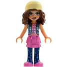 LEGO Olivia jossa Kevyt Keltainen Beanie Minihahmo