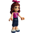 LEGO Olivia with Magenta Top and Dark Blue Trousers with Bow Minifigure