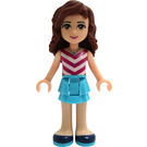 LEGO Olivia with Medium Azure Skirt and Chevron Striped Top Minifigure