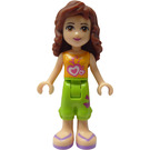 LEGO Olivia with Orange Heart Top and Lime Trousers Minifigure