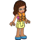 LEGO Olivia with Pink and Azure Swimsuit Top with Life Jacket Minifigure