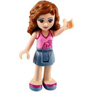 LEGO Olivia med Lyserød Floral Top Minifigur