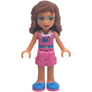 LEGO Olivia met Roze Top en Rok Minifiguur