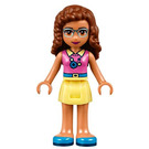 LEGO Olivia med Rosa Vest Topp Minifigur