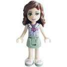 LEGO Olivia met Zandgroen Rok, Lavendel Top met Sjaal Minifiguur